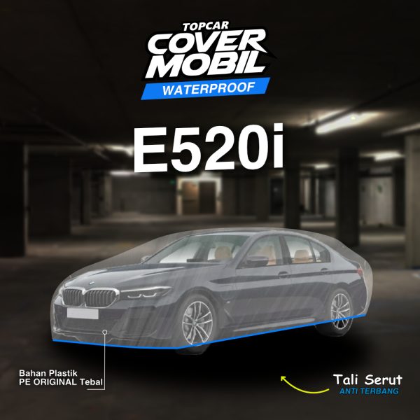 Cover mobil transparan premium merek Topcar melindungi mobil di dalam garasi bmw 502i