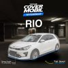 Cover mobil transparan premium merek Topcar melindungi mobil di dalam garasi kia rio