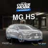 Cover mobil transparan premium merek Topcar melindungi mobil di dalam garasi MG HS