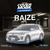 Cover mobil transparan premium merek Topcar melindungi mobil di dalam garasi