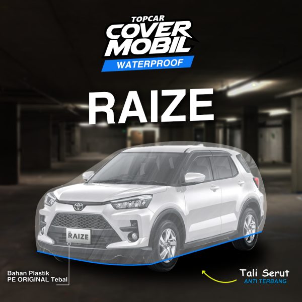 Cover mobil transparan premium merek Topcar melindungi mobil di dalam garasi