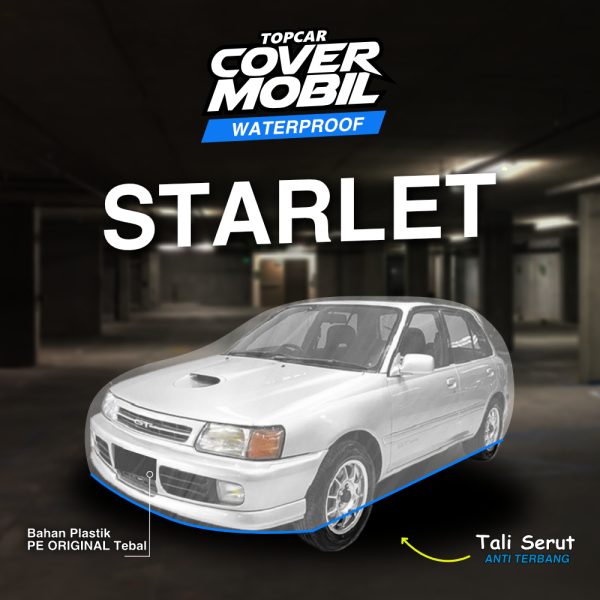 Cover mobil transparan premium merek Topcar melindungi mobil di dalam garasi