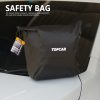 Sistem karet keliling elastis pada bagian bawah cover mobil transparan Topcar