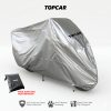 Topcar cover motor waterproof anti hujan dan air bahan parasut indoor dan outdoor ada pengunci tengah dan karet depan belakang bisa untuk semua motor universal