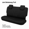 Sarung jok mobil belakang elastis warna hitam kondisi mulus dari Topcar beserta dua cover headrest